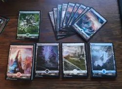 Lot Of 63 Full Art Lands Inc. 9 From Zendikar 2 Wastes Magic The Gathering - Image 1