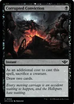 MTG Corrupted Conviction Foil NM Outlaws of Thunder Junction OTJ Magic 84 - Image 1