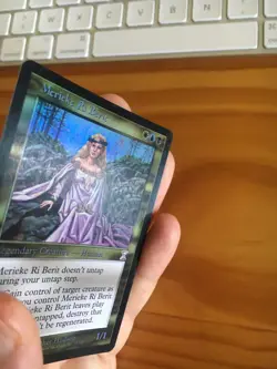 Mtg Time Spiral Merieke Ri Berit FOIL SP with some micro-scratches and clouding - Image 3