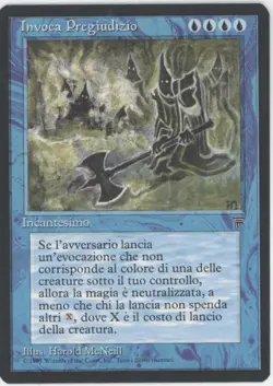Invoke "Prejudice" Magic the Gathering Legends Italian - Image 1