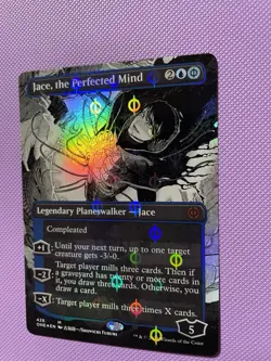 Jace, the Perfected Mind Phyrexia Borderless Step And Compleat Foil 428 MTG - Image 2