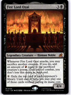 Fire Lord Ozai Regular NM MTG - Image 1