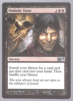 Diabolic Tutor Diabolic Tutor - 95 - Core Set 2014 (M14) MTG LP - Image 1