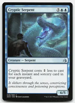 MTG Cryptic Serpent U Amonkhet 48 LP - Image 1