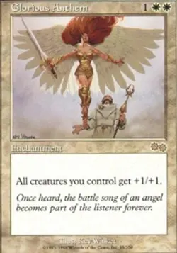 Glorious Anthem HP, English MTG Urza's Saga - Image 1