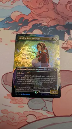 MTG Aerith, Last Ancient (Borderless) (Chocobo Track Foil) M/NM *PACK FRESH!!* - Image 1