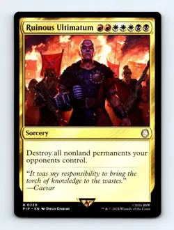 #220 2024 Fallout PIP Ruinous Ultimatum Commander RARE - Image 1