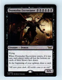 #94 2024 Duskmourn: House of Horror Doomsday Excruciator Rare - Image 1