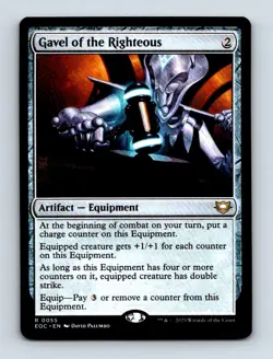 #55 2025 Edge of Eternities Commander Gavel of the Righteous Rare - Image 1