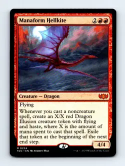 #224 2025 Tarkir: Dragonstorm Commander TDC / Manaform Hellkite Mythic - Image 1