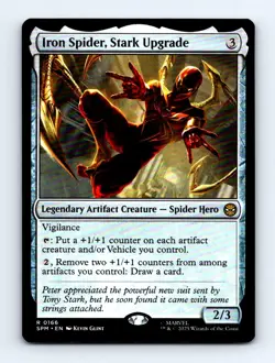 #166 2025 Marvel's Spider-Man = Iron Spider, Stark Upgrade Rare - Image 1