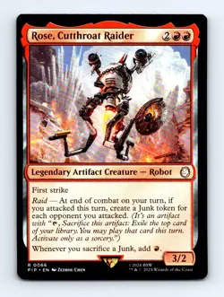 #66 2024 Fallout PIP ( Rose, Cutthroat Raider Commander RARE - Image 1