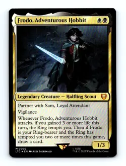 #2 2023 Tales of Middle-earth Commander LTC Frodo, Adventurous Hobbit Mythic - Image 1