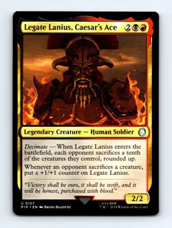 #107 2024 Fallout PIP / Legate Lanius, Caesar's Ace Commander UNCOMMON - Image 1