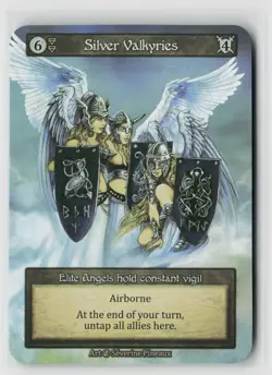 Sorcery Contested Realm Beta Silver Valkyries x1 NM Elite - Image 1