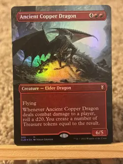 Ancient Copper Dragon (Borderless) Commander Legends: Battle for Baldur's... - Image 1