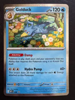 Golduck Cosmos Holo MEP008 Black Star Promo Pokemon Mega Evolution Near Mint - Image 1