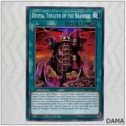 Despia, Theater of the Branded - DAMA-EN053 - Common 1st Edition Yugioh - Image 1