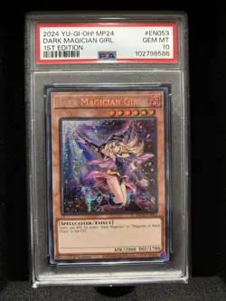 YUGIOH PSA 10 Dark Magician Girl MP24-EN053 Secret Rare 1st Edition - Image 1