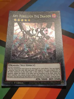Arc Rebellion Xyz Dragon PHRA-EN041 1st Edition Secret Rare NM Yugioh - Image 2