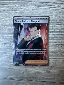 Pokemon TCG Destined Rivals Team Rockets Giovanni Card 225/182 - Image 1