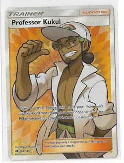Professor Kukui - 148/149 - Pokemon Sun & Moon Full Art Ultra Rare Card NM - Image 1