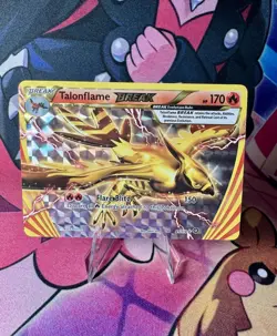 Talonflame BREAK 21/114 Pokemon Rare BREAK XY - Steam Siege Card NM - Image 1