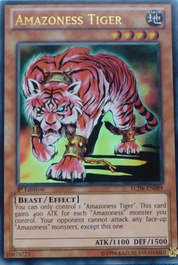 Amazoness Tiger - LCJW-EN089 Ultra Rare Yu-Gi-Oh TCG Card 1st Edition - Image 1