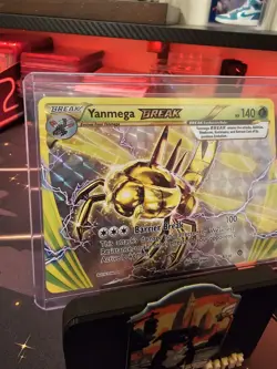 Yanmega BREAK 8/114 Full Art Ultra Rare XY Steam Siege Pokemon Card Near Mint - Image 3