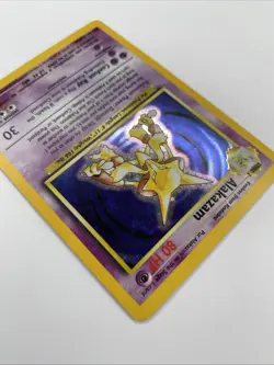 Alakazam 1/102 Base Set Unlimited (1999) Holo Rare Card Vintage WOTC Pokemon TCG - Image 3