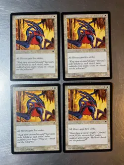 4x Playset Talon Sliver Vintage Tempest Magic Cards LP-Excellent Condition - Image 1