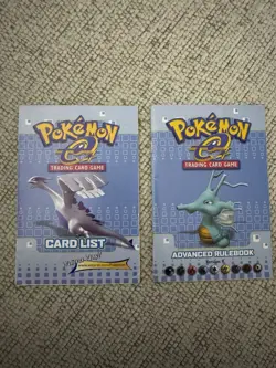 Pokemon TCG Advanced Rulebook Version 9 And Card List - Aquaplis Set WOTC 2002 - Image 1