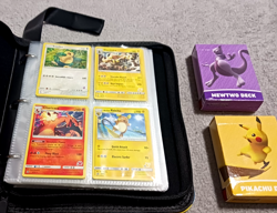 TCG CCG TCGAMES Pokemon themed Binder NEW Psyduck With Pokemon Cards Rare Look - Image 4