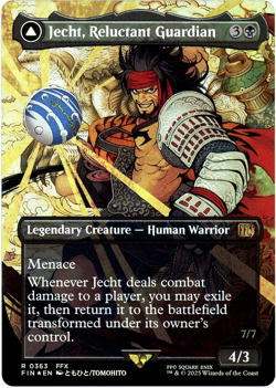 Jecht, Reluctant Guardian (Borderless Foil) 0363 Final Fantasy MTG NM - Image 1