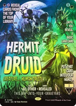 Foil Borderless Movie Poster HERMIT DRUID 0488 MTG Magic - INNISTRAD REMASTERED - Image 1