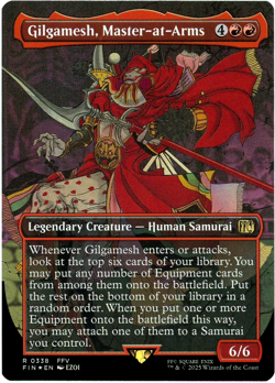 Gilgamesh, Master-at-Arms (Borderless Foil) - 0338 - Final Fantasy - MTG - NM/M - Image 1