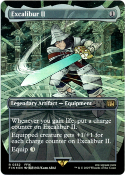 Excalibur II (Borderless Foil) - 0352 - Final Fantasy - MTG - NM/M - Image 1