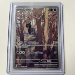 Pokemon TCG Deino NM Illustration Rare 146/086 White Flare Holo Full Art Card SV - Image 1