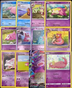 12x Pokemon Cards Slowbro Slowpoke Slowking Lot - Holo VMAX Promo Vintage TCG - Image 1