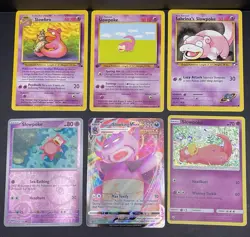 12x Pokemon Cards Slowbro Slowpoke Slowking Lot - Holo VMAX Promo Vintage TCG - Image 4