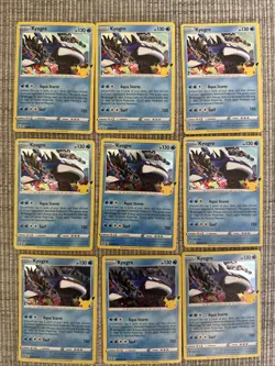 Kyogre 003/025 Pokemon Celebrations 25th Anniversary Holo Lot of (9) - Image 1