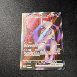 Pokemon TCG Team Rocket’s Mewtwo EX 213/182 Full Art NM Destined Rivals - Image 1