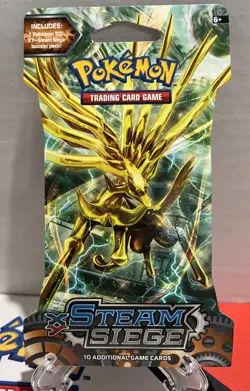 Pokemon Tcg XY Steam Siege Sleeved Booster Packs (4) Full Art Set 2016 Sealed - Image 2