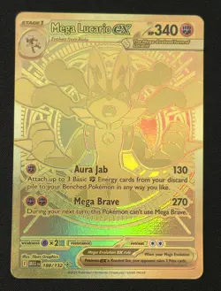 Pokemon Mega Evolution Mega Lucario ex 188/132 Near Mint - Image 4