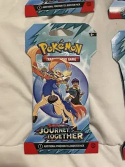 4 Scarlet & Violet: Journey Together New Booster Packs Pokemon TCG Sleeved - Image 2