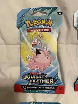 4 Scarlet & Violet: Journey Together New Booster Packs Pokemon TCG Sleeved - Image 5