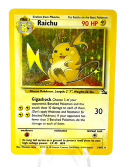 Raichu 14/62 - Fossil - Holo - Pokemon - HP - Image 1