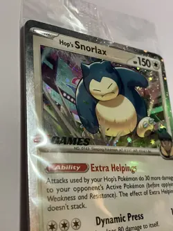 Hop's Snorlax 117/159 - Stamped EB Games Journey Together Promo - Pokemon TCG - Image 1
