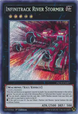 Yugioh! LP Infinitrack River Stormer - INCH-EN007 - Secret Rare - 1st Edition Li - Image 1