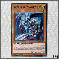 Rider of the Storm Winds - LDK2-ENK18 - Common 1st Edition Yugioh - Image 1